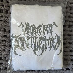 Limited Edition Violent Gentlemen White Hoodie Sz L